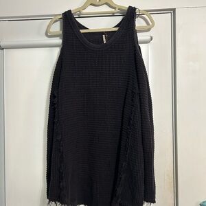 Free People open shoulder sweater